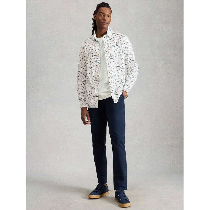 White Stuff Finsbury Swim Fish Print Shirt image number 7